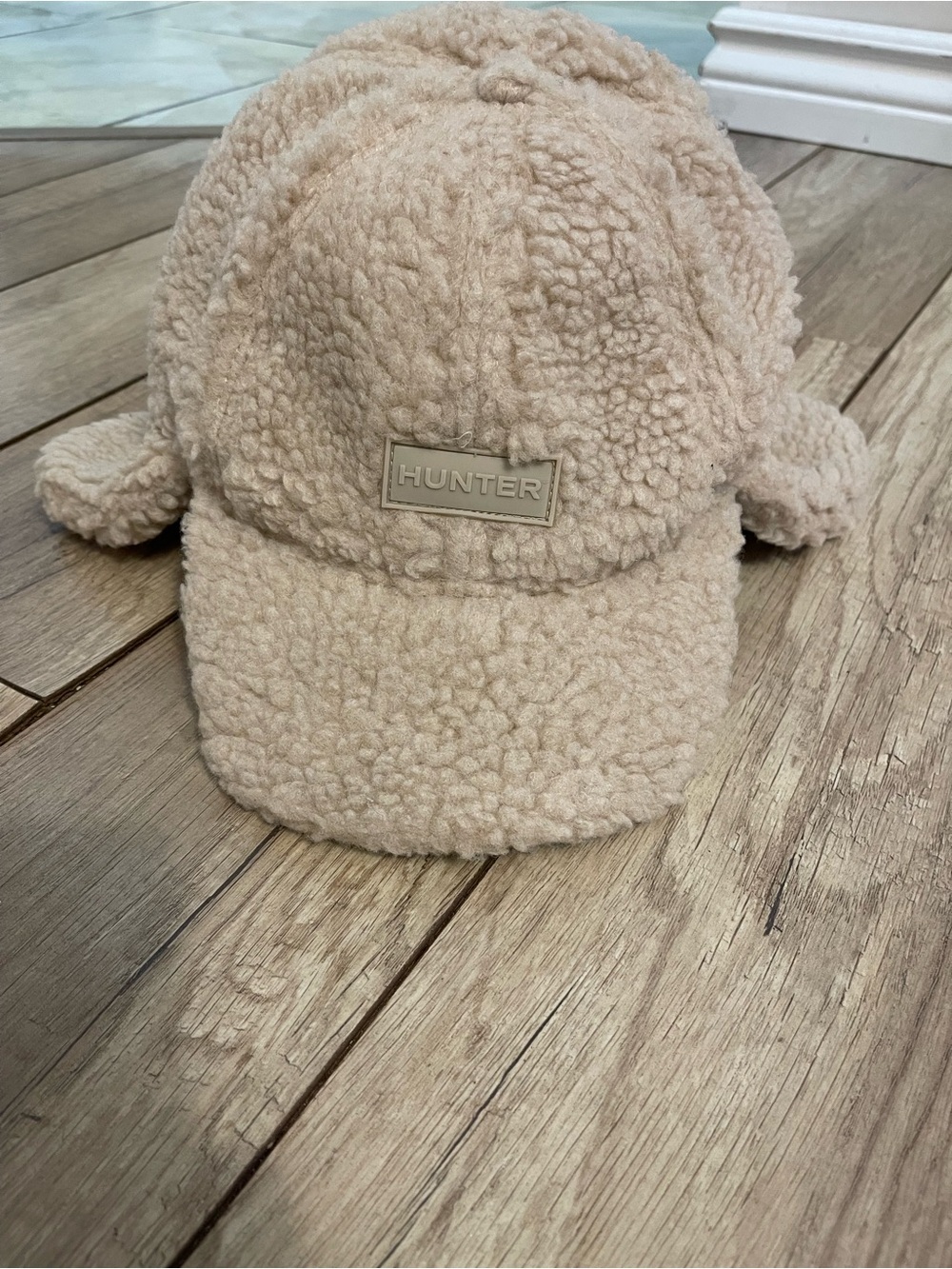 HUNTER  White Willow Sherpa Trapper Hat with Ear Flaps size S